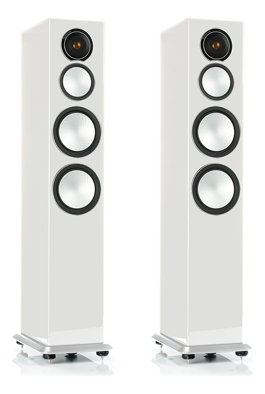 Monitor Audio Fronthögtalare Silver 8 Piano Vit